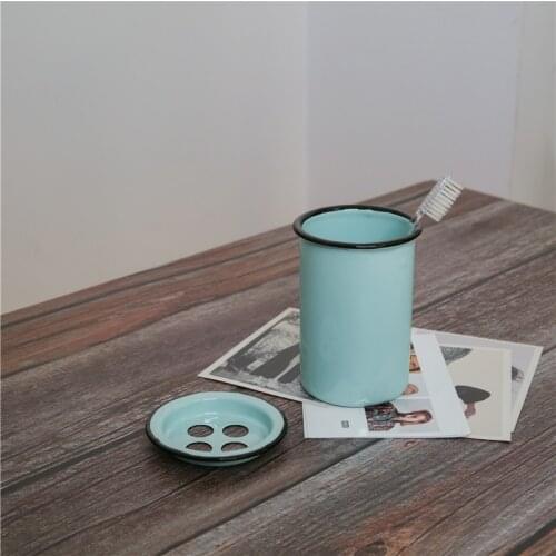 Exported to the United States Retro nostalgic European wash mouth cup toothbrush cup couple cup
