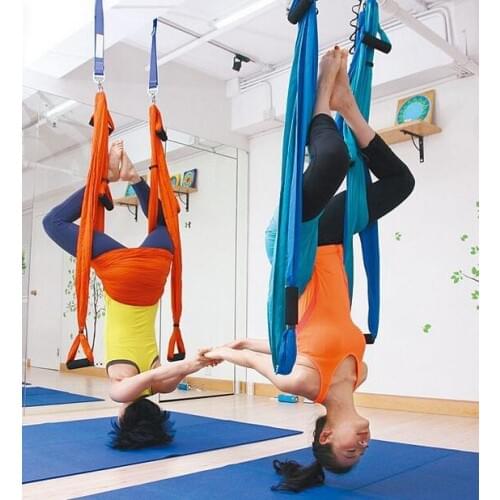 Strength Decompression yoga Hammock Inversion Trapeze Anti-Gravity Aerial Traction Yoga Gym strap yoga Swing set Protect wrist