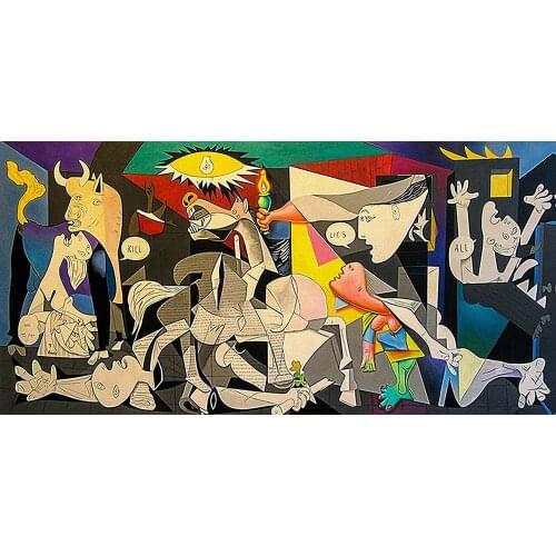 HD Guernica By Picasso Canvas Paintings Reproductions Famous Canvas Wall Art Posters And Prints Picasso Pictures Home Wall Deco