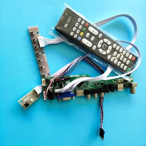 Kit for LTN156AT27 remote VGA Controller board driver LCD LED 15.6" 40pin LVDS TV AV USB Screen panel 1336X768