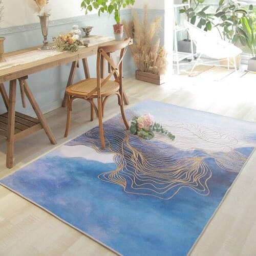 Carpet Living Room Nordic Instagram Style Simple Modern Bedroom Room Sofa and Tea Table Floor Mat Large Area Fully Covered Home
