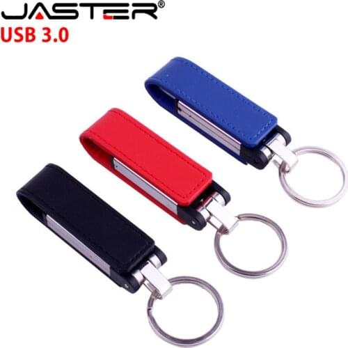 Leather Keychain USB 3.0 Flash Drive 4GB 8GB 16GB 32GB 64GB 128GB Gifts Pen Drives High Speed Memory Stick Real Capacity U Disk