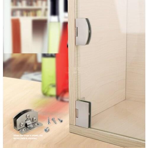 Small cabinet door glass door hinge hinge / single side glass door hinge hinge, wine cabinet display cabinet door hinge hinge