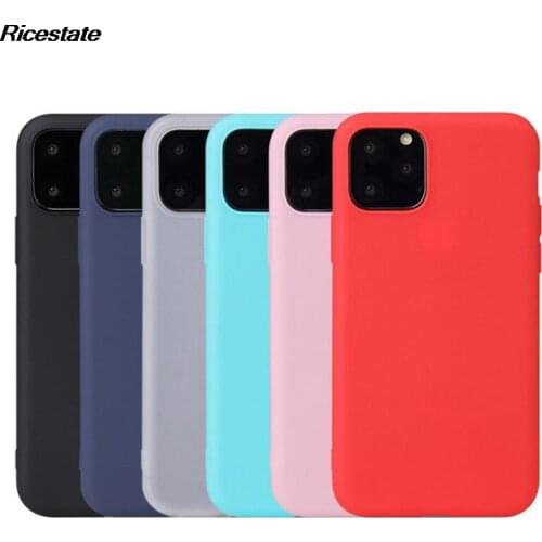 Luxury Soft Back Matte Color Cases for iPhone 7 plus 8 6 6s X XS max XR 11 12 Pro MAX 12 mini TPU Silicone Back Cover Case