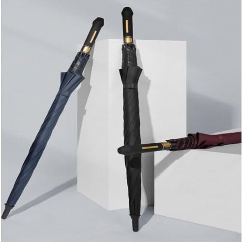 New Arrival Long h Handle Golf Umbrella Windproof Rainproof 8K Quality Large High-end Business Umbrellas Paraguas