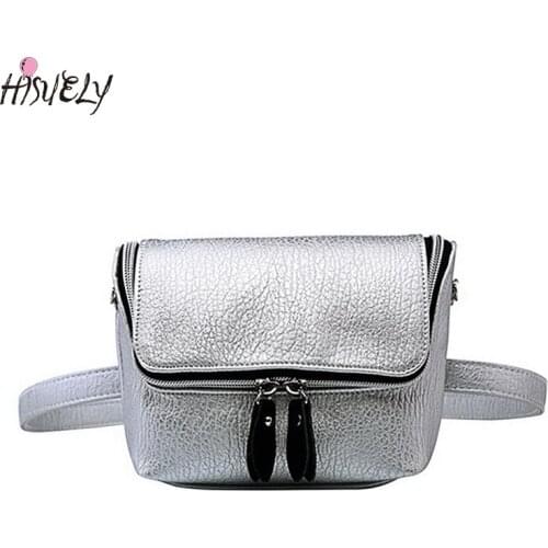 HISUELY New Fashion Waist Bags for Women Zipper Phone Purse Shoulder Bag Ladies Shopping Bolsa Feminina Travel Waist Packs 2021