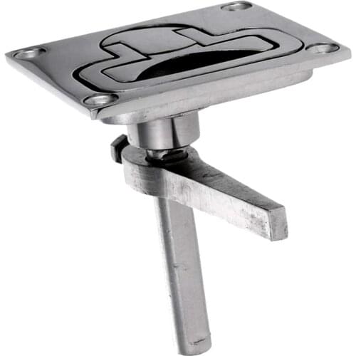 Elevating Handle Flushable 316 Stainless Steel Sturdy and Durable 3.1 x 2.4 inches (L x W) Height-adjustable Marine Hatch Lock