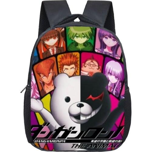 12 Inch Danganronpa School Bags for Kindergarten Children kids School Backpack for Girls Boys Childrens Backpacks Mochila