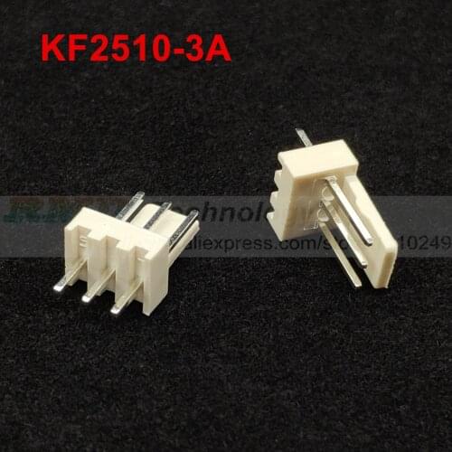 50pcs/lot KF2510 KF2510-3A male connector Pin header 2.54mm 3pin free shipping