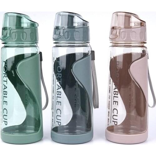570ml Sports Water Bottle Outdoor Camping Water Bottle Plastic Portable Water Cup Dinkware Camping Bike Bottle Kitchen Tools