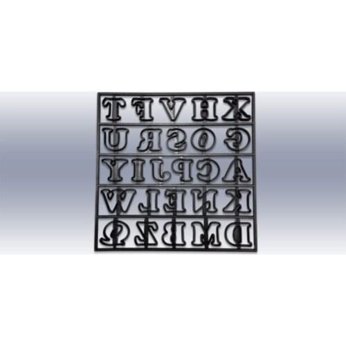 Cake Alphabet Set Easy Alphabet Transfer Free Shipping Each Alphabet 22mmx 20 mm