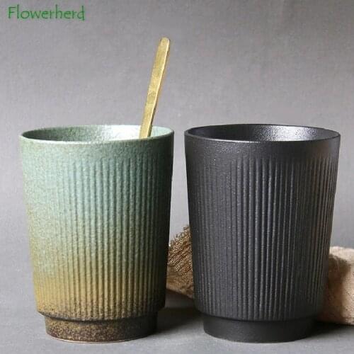 High Capacity Ceramic Tea Cup Porcelain Mug Coffee Cup Milk Cup Teacup Retro Kung Fu Tea Set Tea Cup Set Teaware Coffeeware