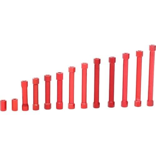 10pcs M3x9/10/26/28/30/37/40/44/45/50/55mm Aluminum Column Post Rod Hex Round Pillar Spacer for RC FPV Drone Quadcopter DIY Part