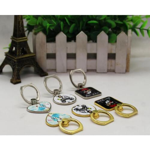 10pcs Metal Finger Ring Mobile Phone Smartphone Stand Holder for Sublimation INk Transfer Print