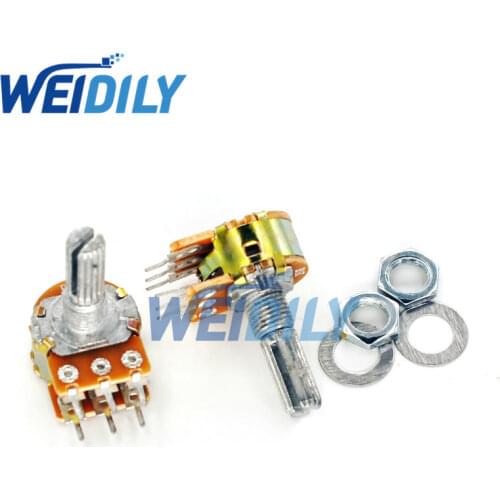 5PCS WH148 6Pin 20mm Potentiometer B1K B5K B10K B20K B50K B100K B500K 1K 5K 10K 20K 50K 100K 500K