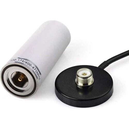 Vehicle/Car Mobile Radio VHF/UHF Dual Band Antenna BNC Male Connector Magnetic Base Mount 5M RG58 Cable For BC125AT Scanner