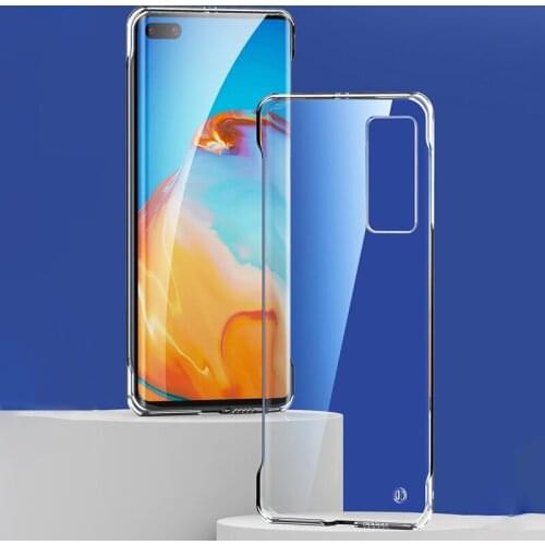 Frameless Transparent Case For Huawei P Smart Z Y9S Y9 Prime 2019 P20 P30 Lite P40 Pro Plus Mate 20X Cover Hard PC Phone Case