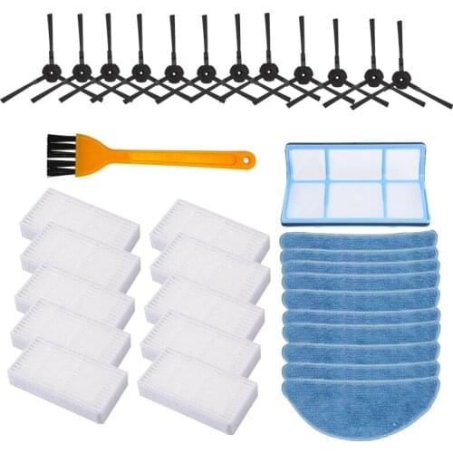 Side Brush Filter Mop Cloth Primary Dust Filter for Ilife V50 V55 V5 V5S V3 V3S V5Pro X5 V5S Pro Vacuum Cleaner Parts