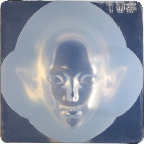 Human Face 3D Doll Epoxy Resin Mold Aromatherapy Plaster Silicone Mould DIY Crafts Ornaments Decoration Casting Tools T21F