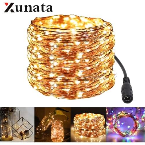 Garland Fairy Light DC 12V String Lights Firefly Lights Holiday Wedding Party New Year Christmas Tree Decoration Light 5m 30m