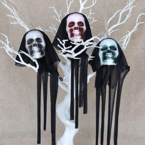 Halloween Bar Haunted House Decoration Props Foam Simulation Skull Skeleton Pendant Halloween Decoration