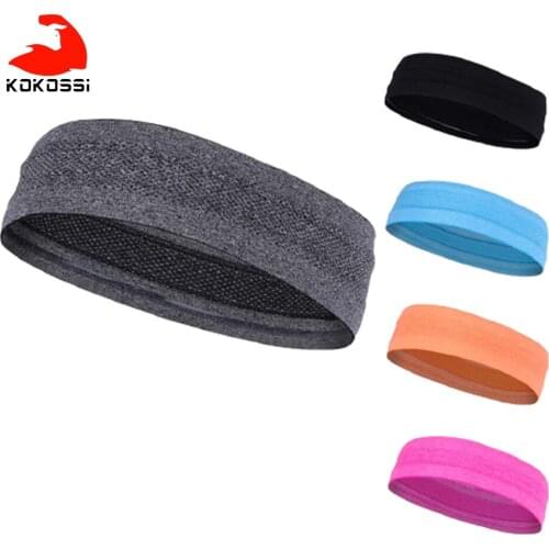 KoKossi Sports Headband Breathable Non-Slip Non-Smoggy Running Walking Jogging Yoga Fitness Headwear Bicycle Headband Men Women