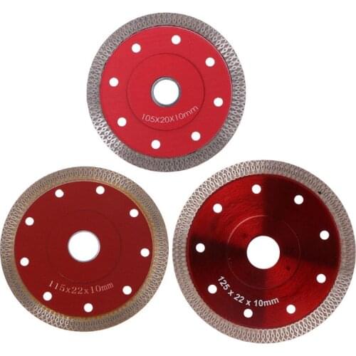 Red Hot Pressed Sintered Mesh Turbo Ceramic Tile Granite Marble Diamond Saw Blade Cutting Disc Wheel Bore Tools