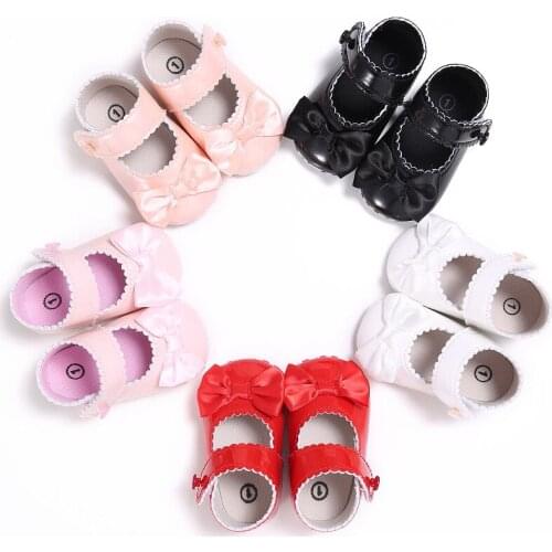 Cute baby girl newborn baby bow casual toddler shoes