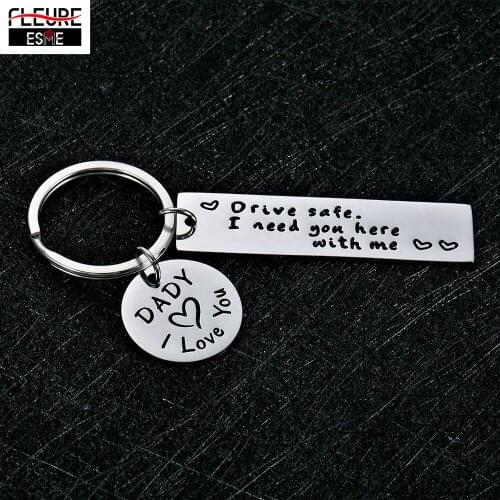 Trendy Keychain Keyrings Gift Drive Safe I Need You Here with Me Keychains Couples Boyfriend Bag Key Chains