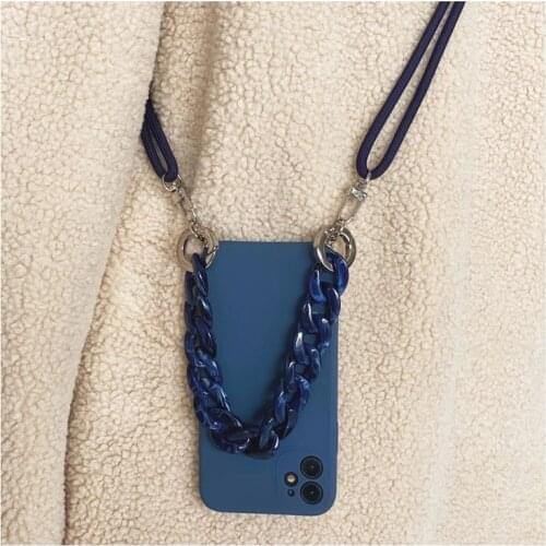 Spain Crossbody Necklace Lanyard Chain soft case for iphone 12 Pro Max 12 MiNi 11 Pro Max XR X XS Max 6 S 7 8 plus SE 2020 cover