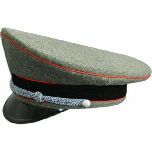 WWII German M36 Military Army Artillery Officers Service Visor Hat Cap Reproduction Military WW2