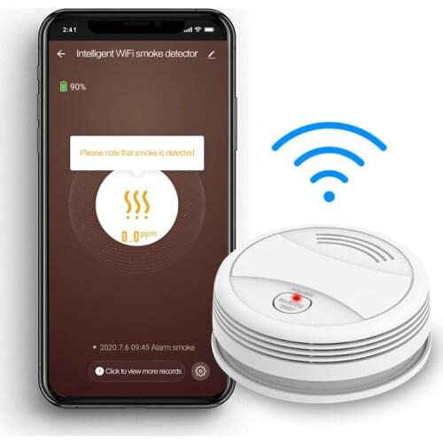 New design smoke detector manufacturing Smart TUYA wireless mini conventional fire alarm system detector smoke alarm