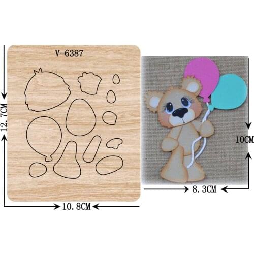 New bear wooden dies cutting dies for scrapbooking Multiple sizes V-6387