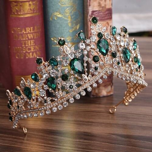 New Vintage Baroque Headbands Crystal Tiaras Crowns Bride Noiva Headpieces Bridal Wedding Party Hair Jewelry for Women
