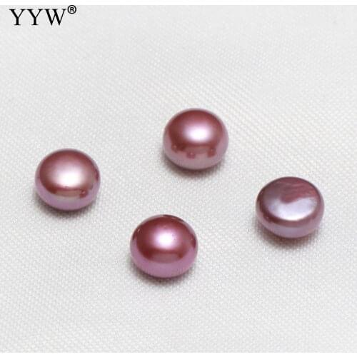 Wholesale Half Drilled No Hole Pearl Beads Cultured Freshwater Pearl Beads A 7x6mm Cultured Potato Natural Pearl For Jewelry