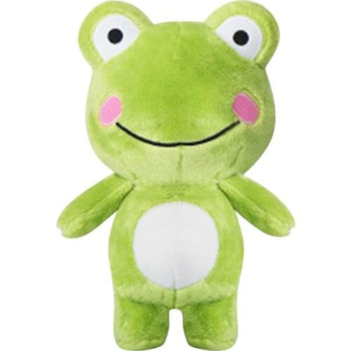 Shy Cheeks Frog plush Stuffed Aniaml Soft Cute Standing Green plush Frog Doll kawaii room decoration gift for children 25cm