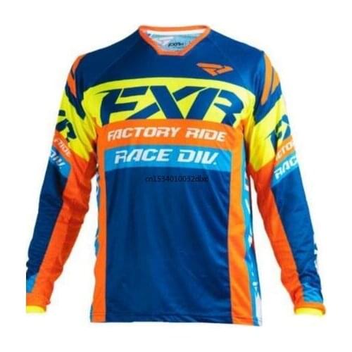 2021 FXR Motocross Shirt Motorcycle Jacket Off-road T-shirt Ride Bicycle Long-sleeve Jersey Moto Cycling Jersey Men Long Sleeve