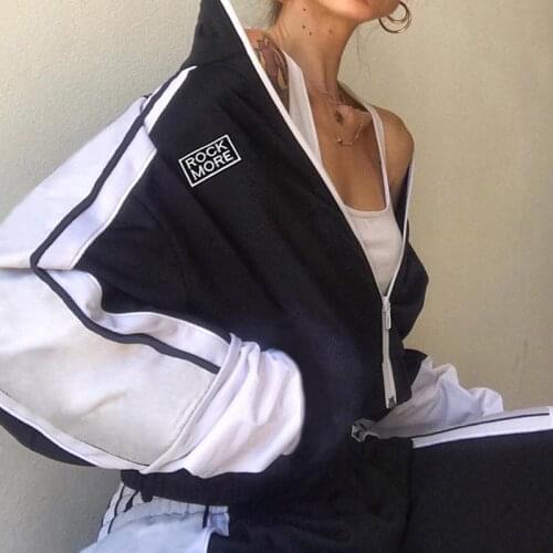 SEASONS Embroidery Patchwork Casual Cropped Jacket Women Fashion Zipper Long Sleeve Overcoat Autumn Thin Fashion Coats ASCO81591