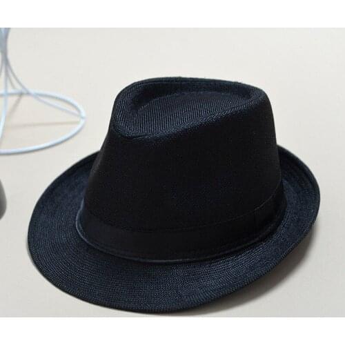 Unisex Straw Fedora Sun Hat Panama Trilby Crushable Mens Lady Foldable Travel With Black Belt Hot Sales Cap