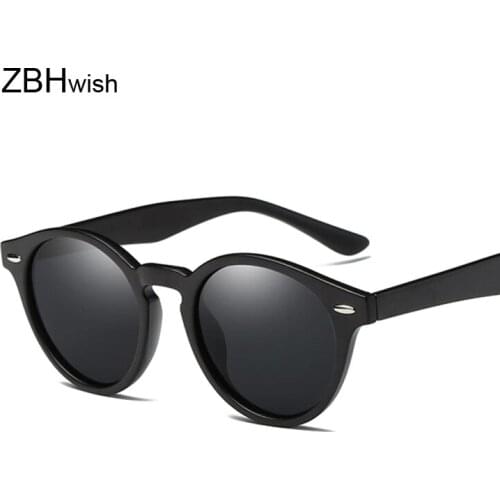 Vintage Polarized Sunglasses Women Men Color Lens Cat Eye Black Mirror Ladies Sunglasses Female Luxury Brand Oculos Feminino