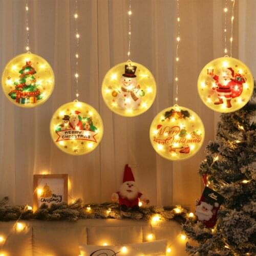 Plastic Modern Christmas Party Decor String Night Light Lightweight String Lights Multipurpose for Club