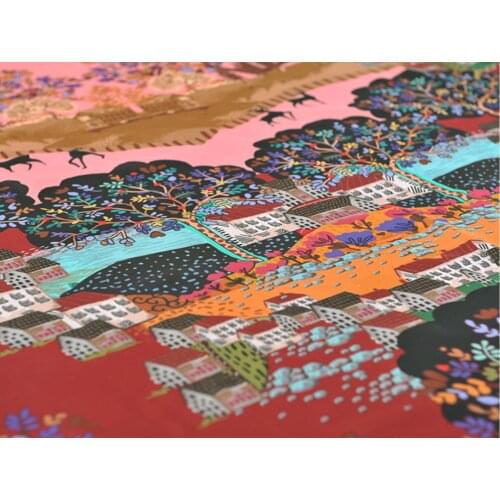 135cm*140cm Plain Pure Silk Fabric Gauze Tecido For dress B210