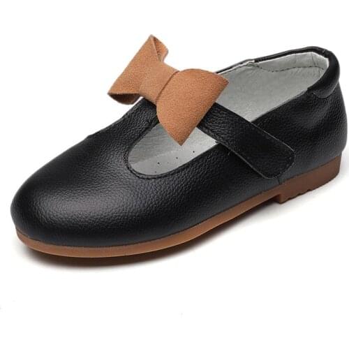 Girls School Mary Jane Shoes For Children Classic Leather Flat Performance Shoes Toddler Kids Wedding Party Princess Brogue Shoe