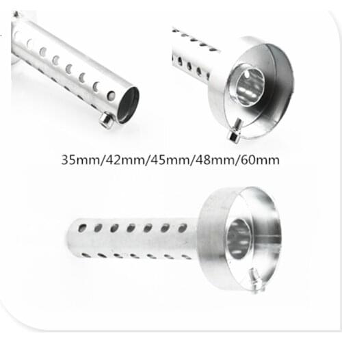 35mm/42mm/45mm/48mm/60mm Universal Motorcycle silencer for Kawasaki ZR750 ZEPHYR ZX-6 ZX9R ZXR400 ZZR600 VERSYS 1000