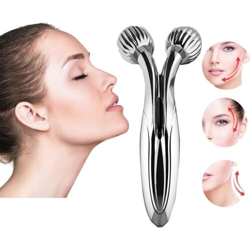3DMicrocurrent Face Massage Roller for Anti-Aging Skin Firming Facial lifting wrinkle removal Face massage roller Beauty Tool