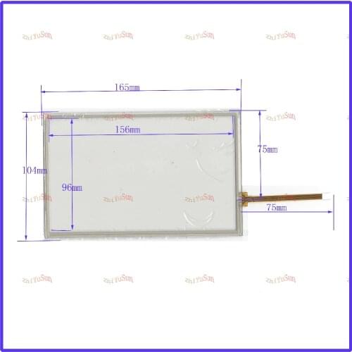 ZhiYuSun 165*104 POST 7 inch 4-wire resistive Touch Panel compatible Navigator TOUCH SCREEN 165mm*104mm GLASS LCD display