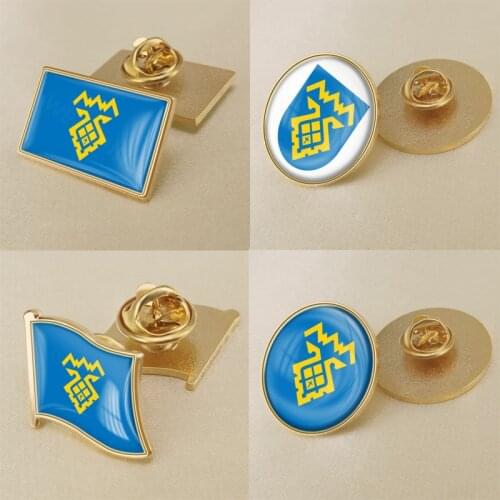 Coat of arms of Togliatti/Samara Oblast Flag Lapel Pins/Broochs/Badges