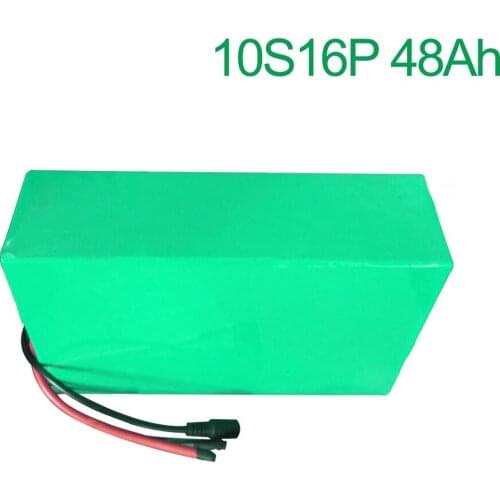 36V 48Ah 10S16P 18650 Li-ion Battery Pack E-Bike Ebike electric bicycle 42V 305x195x70mm