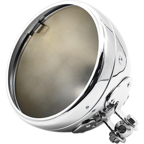 7.4' Motorcycle Retro Headlight Cover Housing For Halley FLST FXST