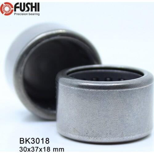 BK3018 Needle Bearings 30*37*18 mm ( 1 Pc ) Drawn Cup Needle Roller Bearing BK303718 Caged Closed ONE End